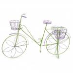Kerékpár dekoráció lila-zöld