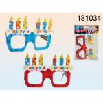 Papir party szemüveg 4db/csomag