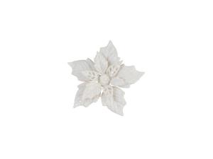 Fehér csillámos virág